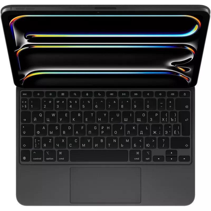 Teclado Apple Magic Keyboard QWERTY russo preto