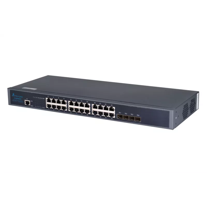 Switch gerido Extralink Chiron 24x RJ45 1000Mb/s 4x SFP+ L3