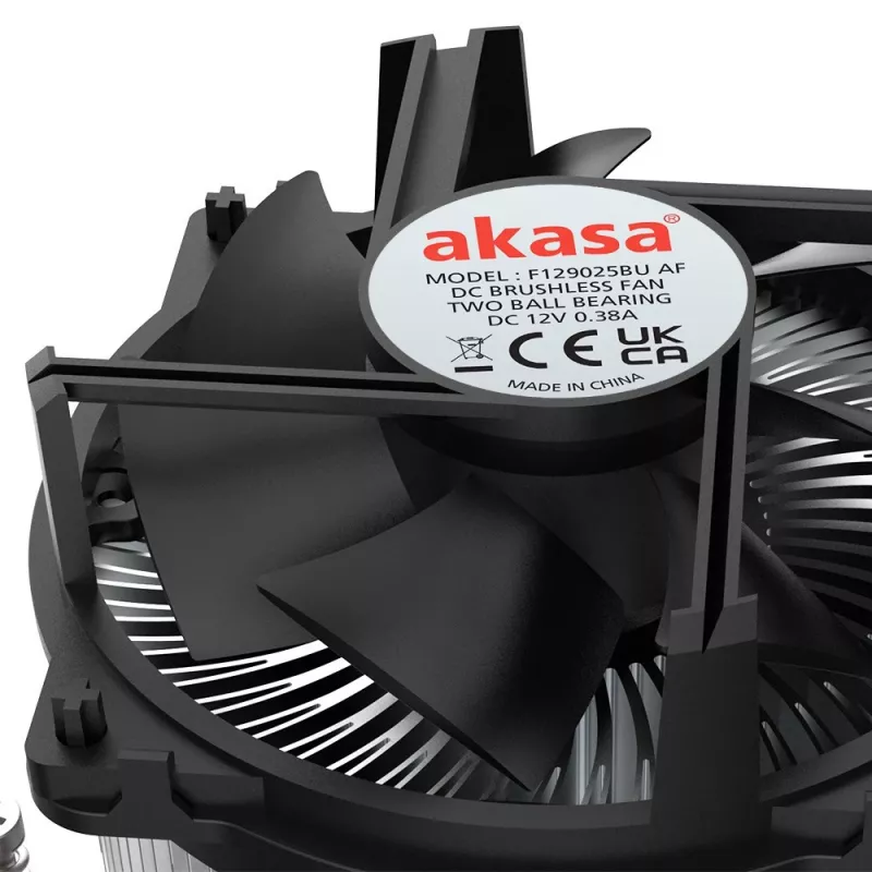 Dissipador híbrido Akasa Intel LGA1700 para processador 9 cm alumínio, preto 1 unid.