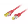 Cabo de rede Lanberg PATCHCORD KAT.6A S/FTP LSZH CU 1M vermelho