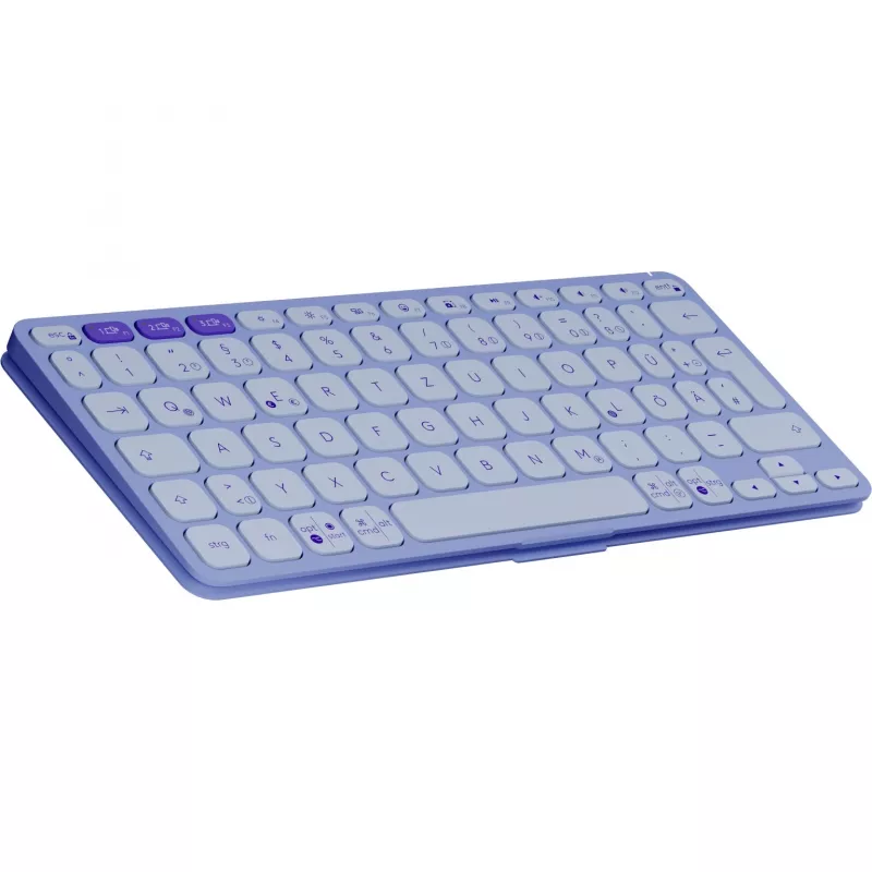 Logitech Keys-To-Go 2, Lilás, Bluetooth, Alemão, 920-012966