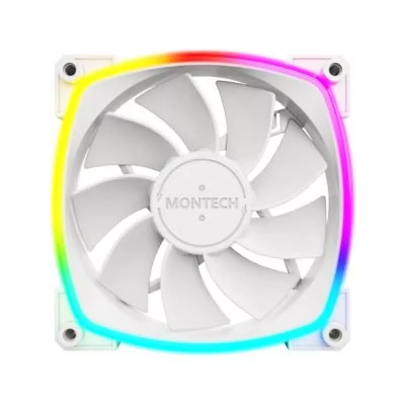 Ventoinha para caixa de computador Montech RX120 PWM 12 cm branco 3 unid.
