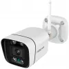 Câmara de vigilância Wi-Fi Foscam V8P Branco 8MP (3840x2160), Wi-Fi dual-band, projetor integrado e sirene de alarme (V8P-W)