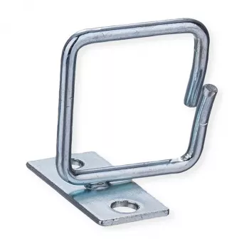 Passagem de cabos ROLINE, 40x40 mm, metal, entrada lateral de cabos