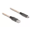Cabo USB 2.0 DeLOCK Type-A para USB Type-C RGB 1m
