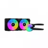Refrigeração líquida tudo-em-um Fractal Design Lumen S24 v2 RGB — radiador de 240 mm, ventoinha RGB de 120 mm, preta