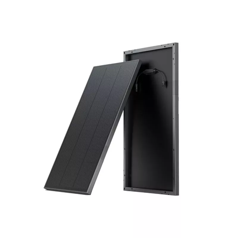 EcoFlow ZMS331 Painel solar 100W silício monocristalino preto IP68