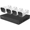 Sistema de videovigilância Foscam FNA108E-B4-2T branco 4x câmara bullet 4K PoE, 1x NVR 8 canais