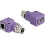 Adaptador de cabo DeLOCK 60680 M12 para RJ45 violeta