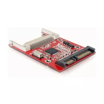Leitor de cartões SATA DeLOCK 91660 vermelho