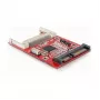 Leitor de cartões SATA DeLOCK 91660 vermelho