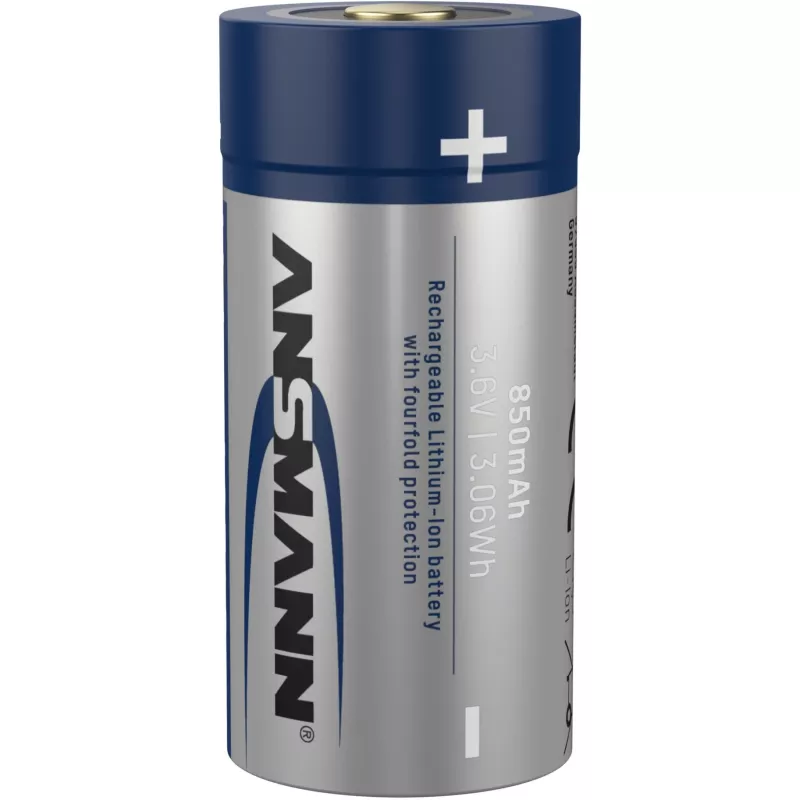 Bateria Ansmann 16340 Li-Ion 850 mAh 3,6 V entrada Micro-USB 1300-0015
