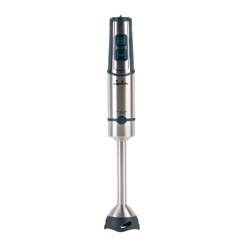 Jata JEBT1854 varinha mágica, 1500 W, 14500 rpm, lâminas de aço inoxidável, Turbo, aço inoxidável / cinzenta