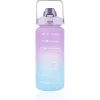 Garrafa motivacional Extralink, garrafa de água, 2000 ml, roxo-azul, BUT-992