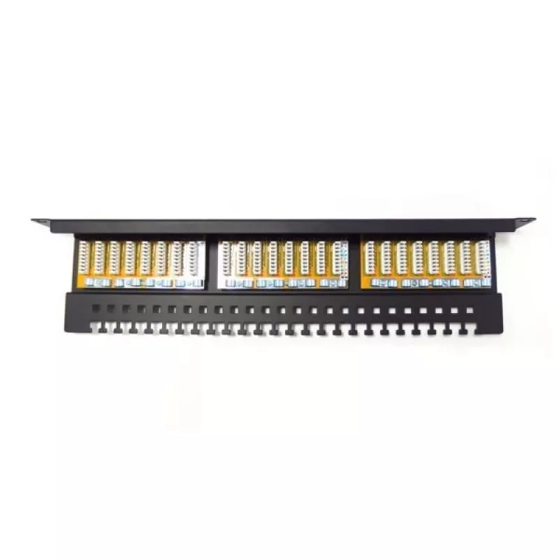 DIGITUS Professional DN-91624U - Patch panel - RJ-45 X 24 - preto, RAL 9005 - 1U (19 polegadas)