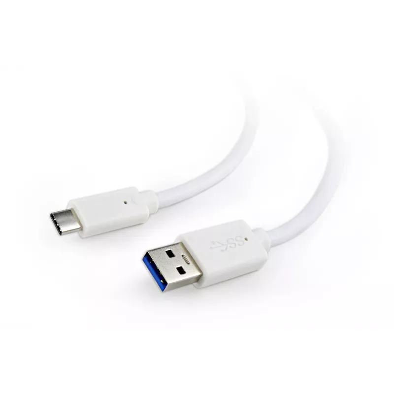 Cabo de dados USB Gembird USB A para USB C 1 m, USB 3.2 Gen 1, branco