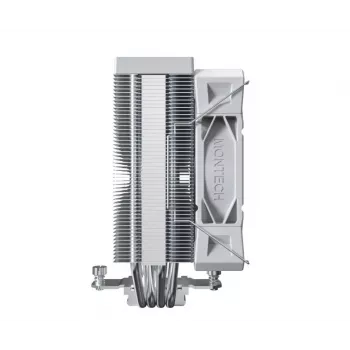 Dissipador de CPU Montech NX400, ventoinha de 120 mm, branco, dimensões 156×74×120 mm, TDP 270 W