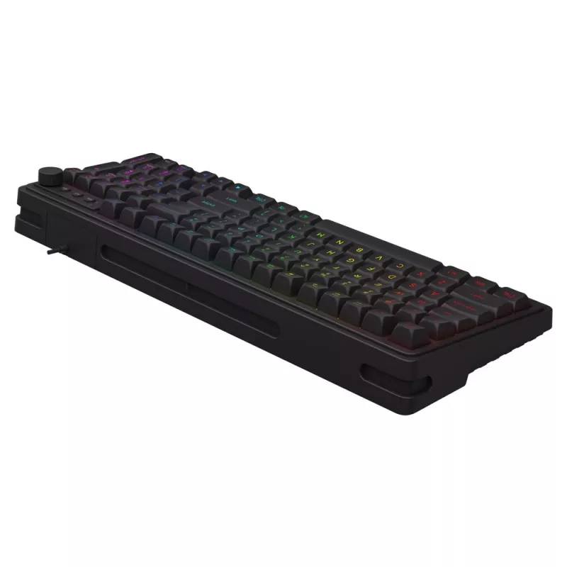 Teclado gaming Savio Galaxis USB QWERTY US inglês preto