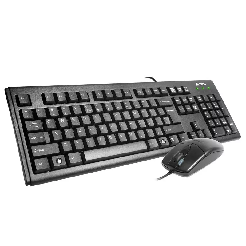 A4Tech KM-72620D - conjunto teclado e rato - USB - US - preto