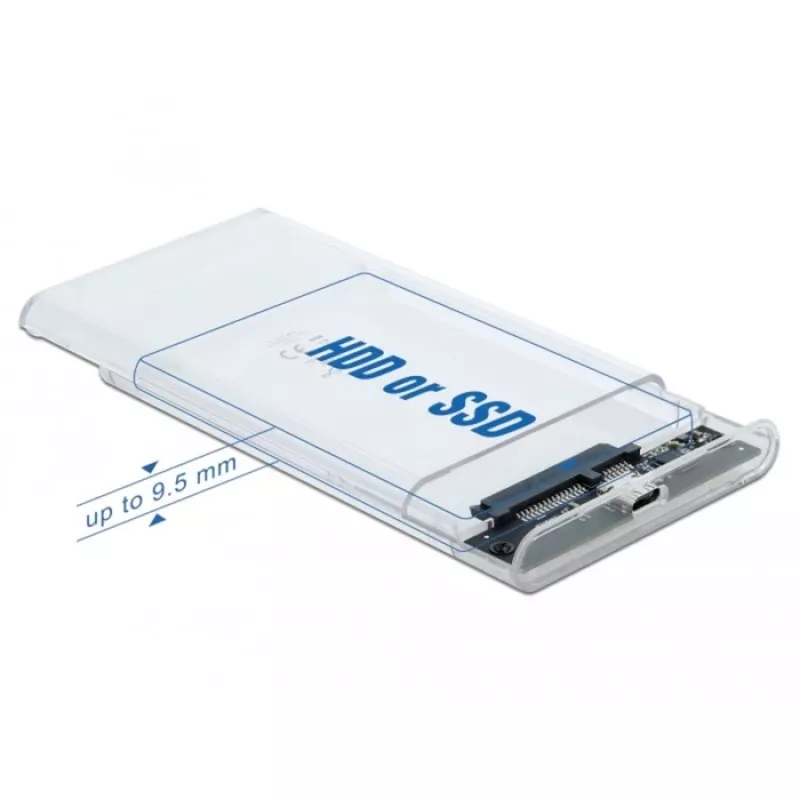 Caixa para HDD/SSD DeLOCK 42617