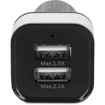 Carregador de automóvel TECHNISAT CARCHARGER DUAL USB CE – portas USB duplas para alimentação do veículo