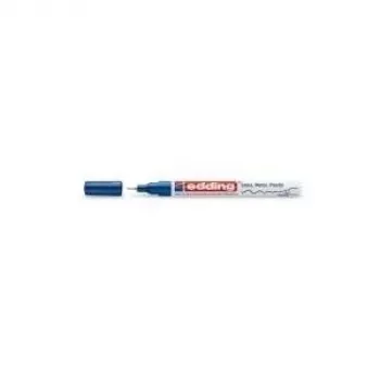 Marcador permanente ponta fina Edding 780 azul