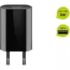 Fonte de alimentação USB GOOBAY 5 W, 1x USB 2.0, entrada 100–240 V, preto