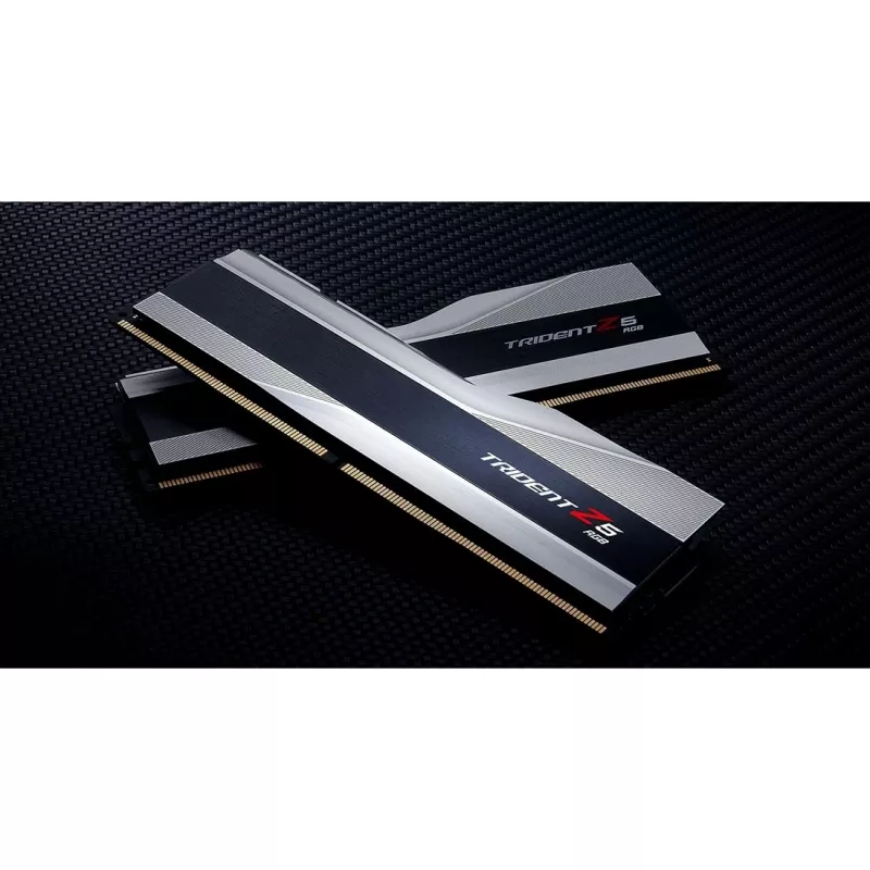 DIMM 32 GB DDR5-8000 (2x 16 GB) Dual-Kit, memória prateada/preta, F5-8000J3848H16GX2-TZ5RS, Trident Z5 RGB, INTEL XMP