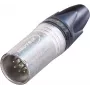 Ficha XLR Neutrik, reta N.º de polos: 7 prateado NC7MXX 1 unid. (NC7MXX)
