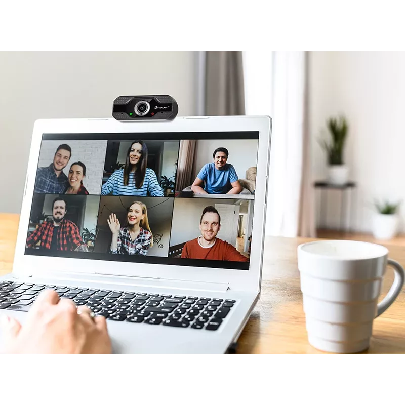 Webcam Tracer WEB007 2 MP 1920 x 1080 pixels USB 2.0 preto