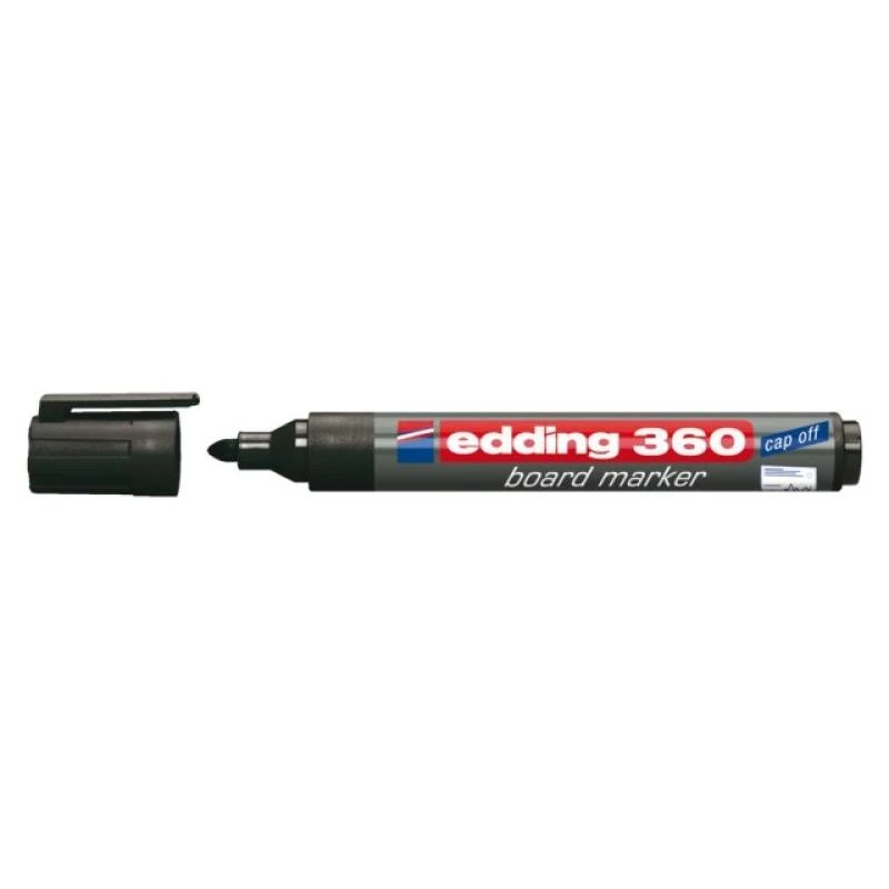Marcador Edding e-360 preto 1 unid. cores de escrita preto