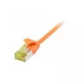 Cabo de rede RJ45, CAT6A 500 MHz, 10 m, laranja, U/FTP, cabo redondo Slimline d=3,8 mm, TPE/LSZH (Superflex), AWG32, com cabo bruto Cat.7, Synergy 21 (S217369V3)