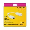 Adaptador de cabo de vídeo DeLOCK 63936 DisplayPort para HDMI 0,1m Branco