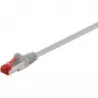 Cabo patch Goobay Wentronic CAT 6, S/FTP (PiMF), cinzento, 10 m – LSZH sem halogéneos, cobre (50891)
