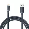 Cabo Baseus Crystal Shine USB para Lightning, 2,4A, 2m (preto)