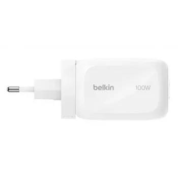 Carregador de parede Belkin BOOSTCHARGE 100W 2C1A WCH016HQWH com ficha substituível