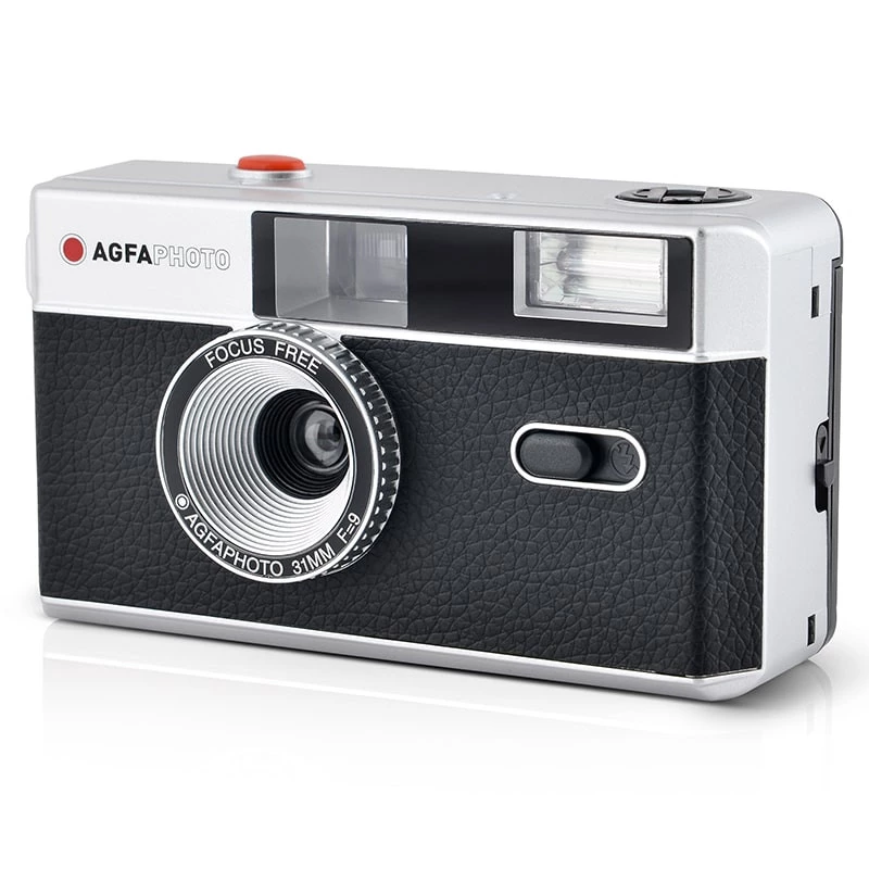 Máquina fotográfica AgfaPhoto 603000 Máquina fotográfica compacta 35 mm Preto – Prateado (603000)