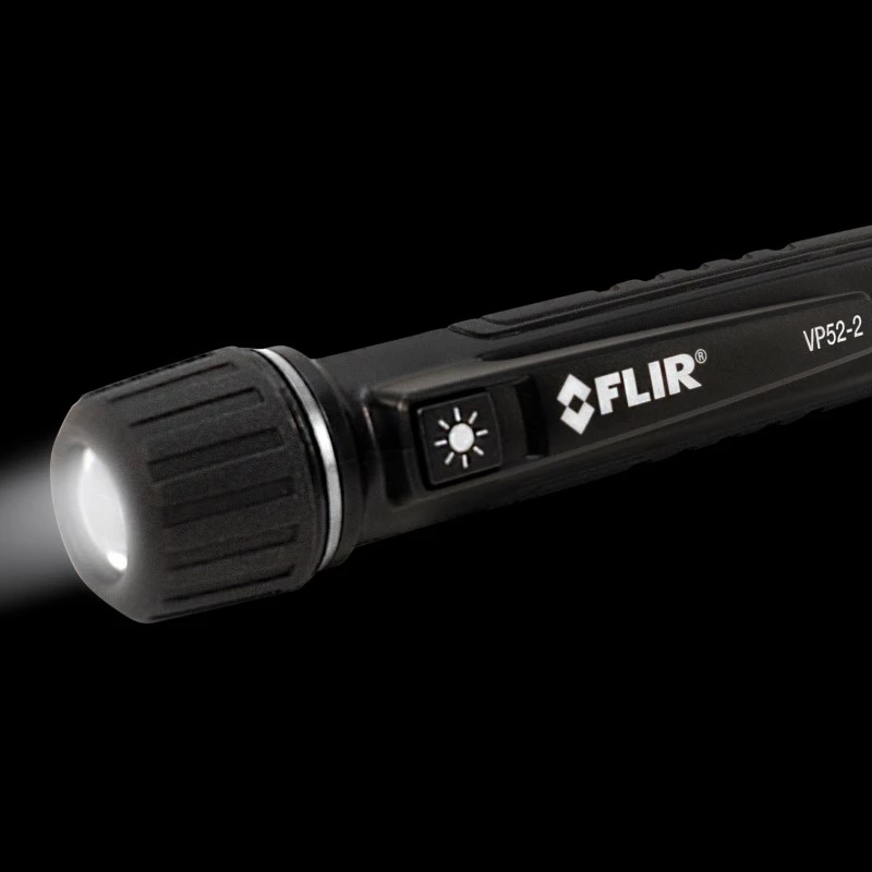 Detetor de tensão sem contacto FLIR VP52-2 CAT IV 1000 V LED, vibração, acústico formato de bolso Preto