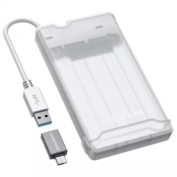 Caixa externa para disco rígido GrauGear 2.5HDD/SSD USB 3.2 Alu - caixa para unidade - 2,5
