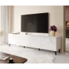 Móvel RTV ABETO 200x42x52 branco/branco brilhante