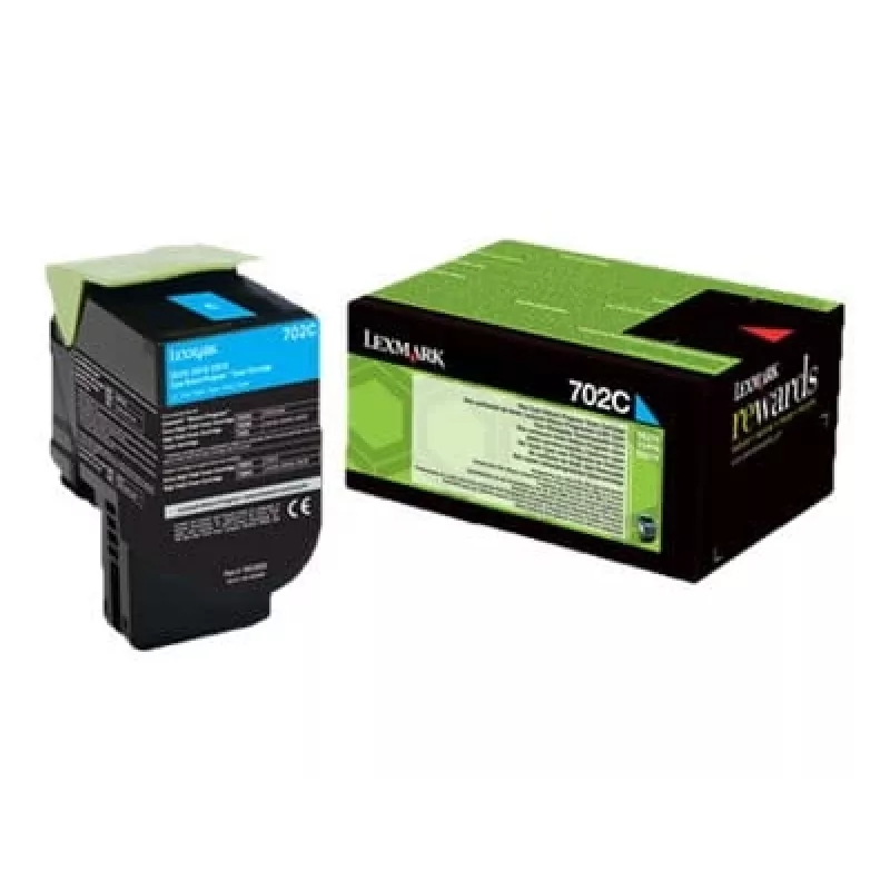 Tinteiro Lexmark 702C R 1 unid. Original Ciano