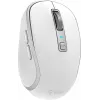 Rato sem fios DUAL WiFi+Bluetooth, bateria recarregável, 5 botões