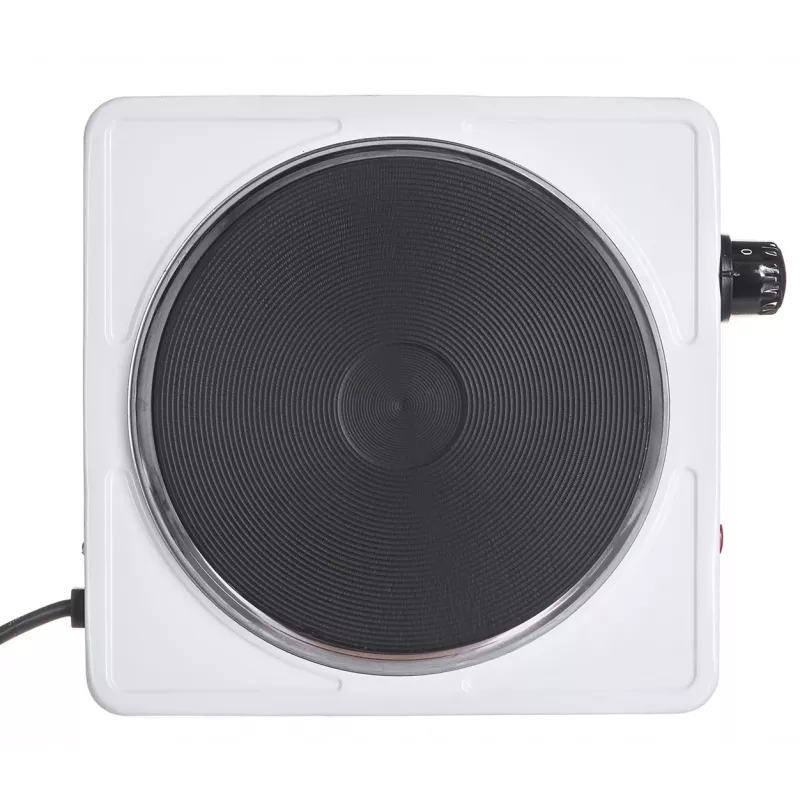 Esperanza EKH002W Pinatubo placa de cozinha elétrica de uma zona com prato selado, 1500 W, Ø18,5 cm, branca
