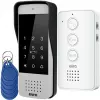 Videoporteiro com fios Eura ADP-34A3 branco — sistema de 2 fios, posto interno