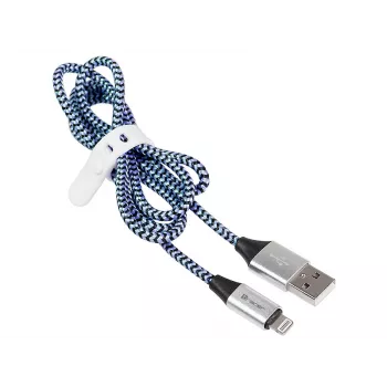 Cabo Lightning Tracer TRAKBK46269 1 m preto azul prateado