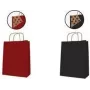 Saco de presente agipa 101648 – saco de presente em papel kraft vermelho 350 × 400 mm com cordão