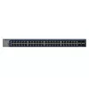 Switch Ethernet Gigabit gerido Netgear GS752TX, 48x RJ-45 10/100/1000, suporte 10G, rack 1U, cinzento