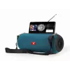 Altifalante estéreo portátil GEMBIRD SPK-BT-17-G — Bluetooth 5.1, 5 W RMS, 1200 mAh, MicroSD, FM, AUX