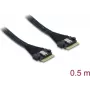 Cabo DELOCK PCIe 4.0 slim SAS SFF-8654 8i (0,5 m) modelo 82303