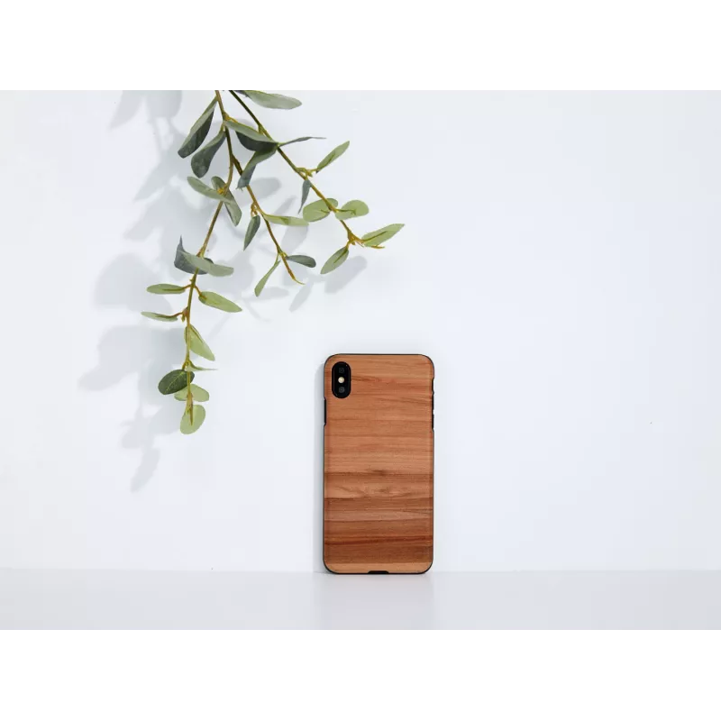 Capa para smartphone man and wood para iPhone XS Max — Cappuccino preto, capa protetora